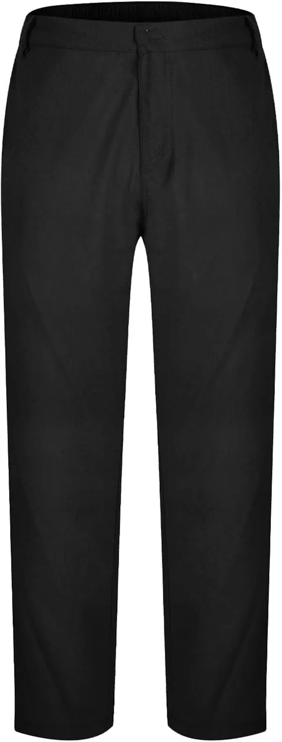 Men's Casual Pants Linen Pants Relaxed-Fit Beach Trousers Summer Yoga Pants Drawstring Elastic Waist Pants