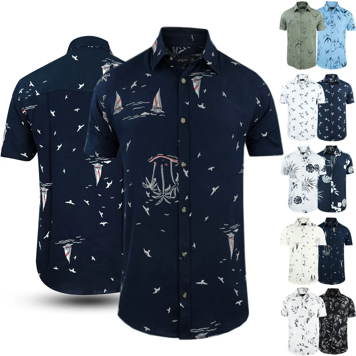 Mens Hawaiian Printed Viscose Shirts