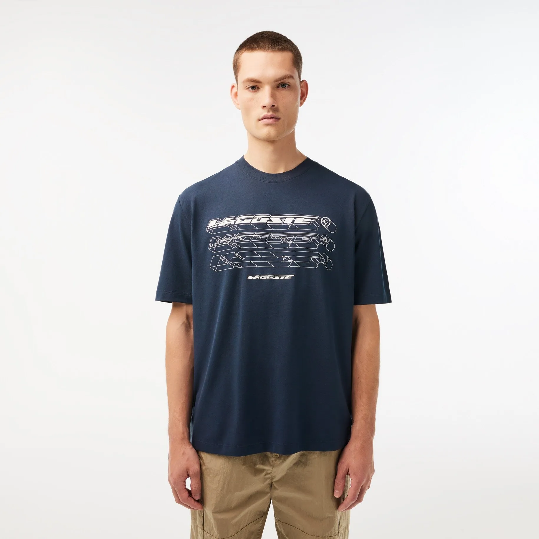 Men’s Lacoste Loose Fit Organic Cotton Piqué T-shirt