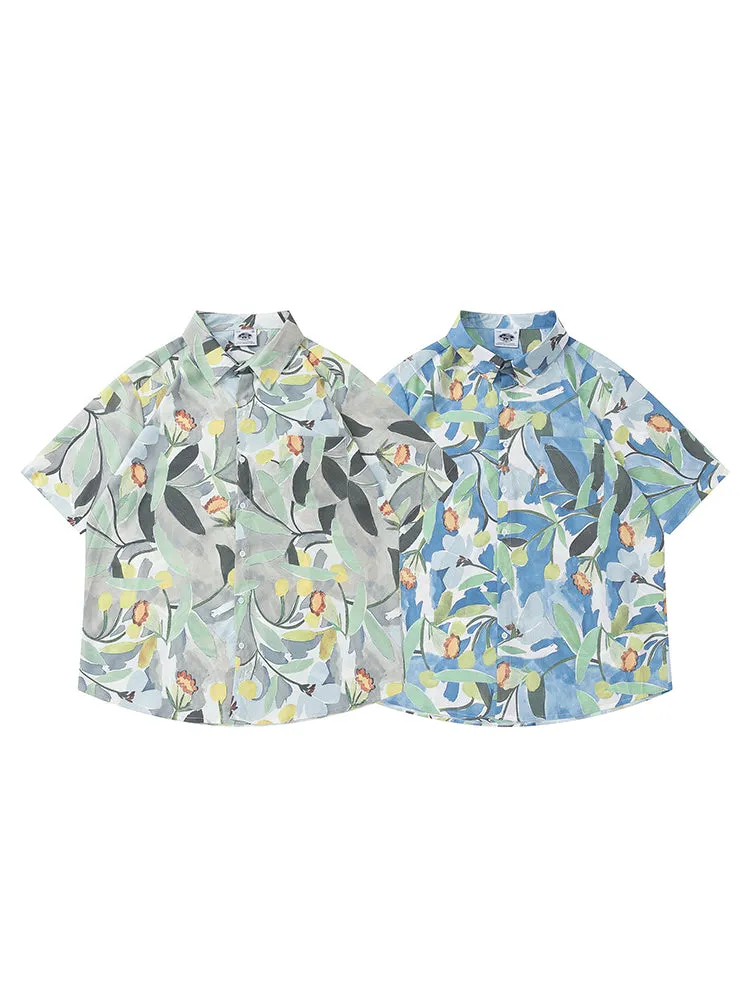 Men'S Oil Painting Street Shirts