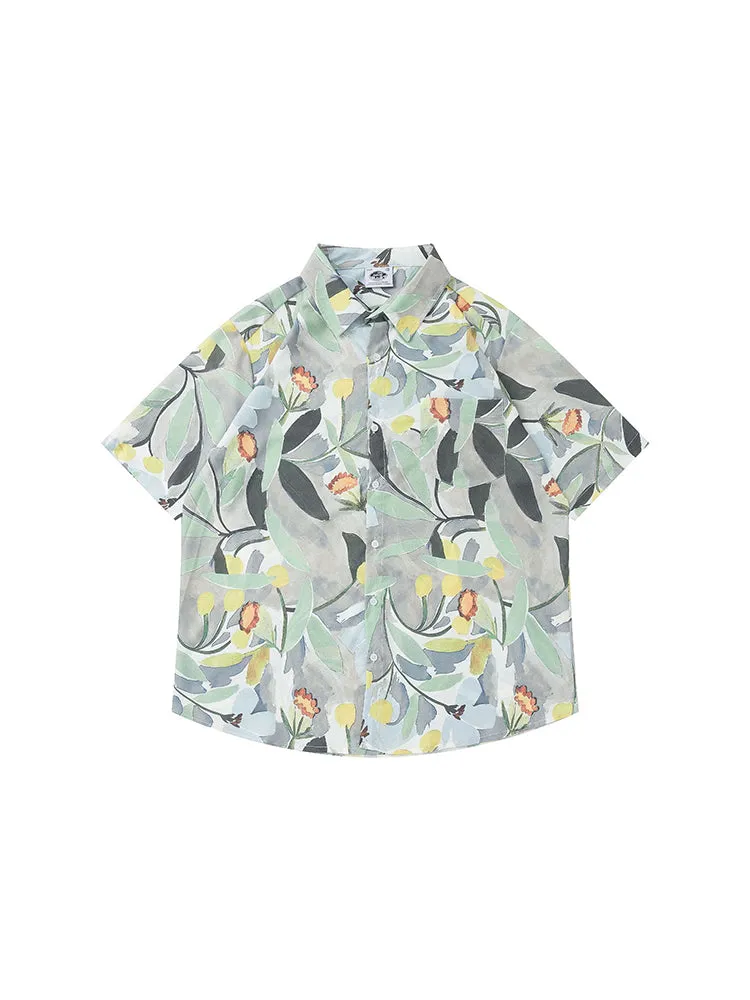 Men'S Oil Painting Street Shirts