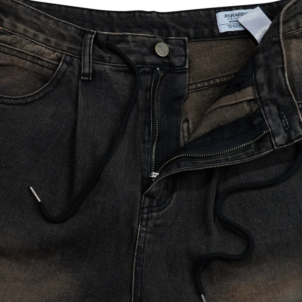 MID90 SIDE LINE LOOSEFIT DENIM PANTS VINTAGE BROWN