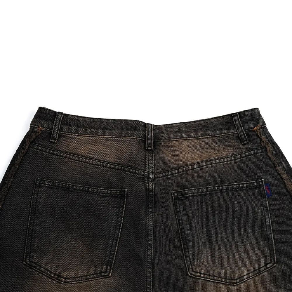 MID90 SIDE LINE LOOSEFIT DENIM PANTS VINTAGE BROWN