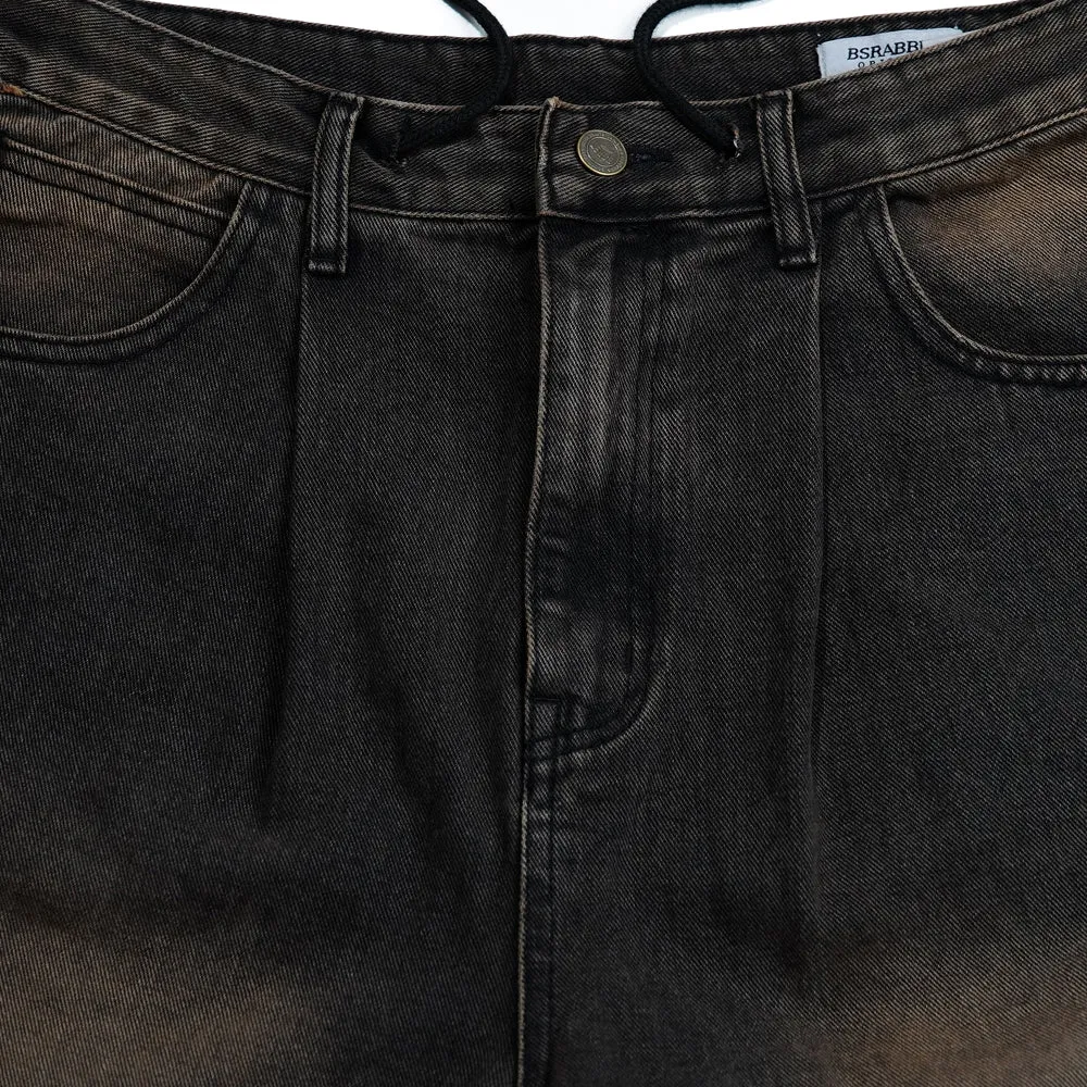 MID90 SIDE LINE LOOSEFIT DENIM PANTS VINTAGE BROWN