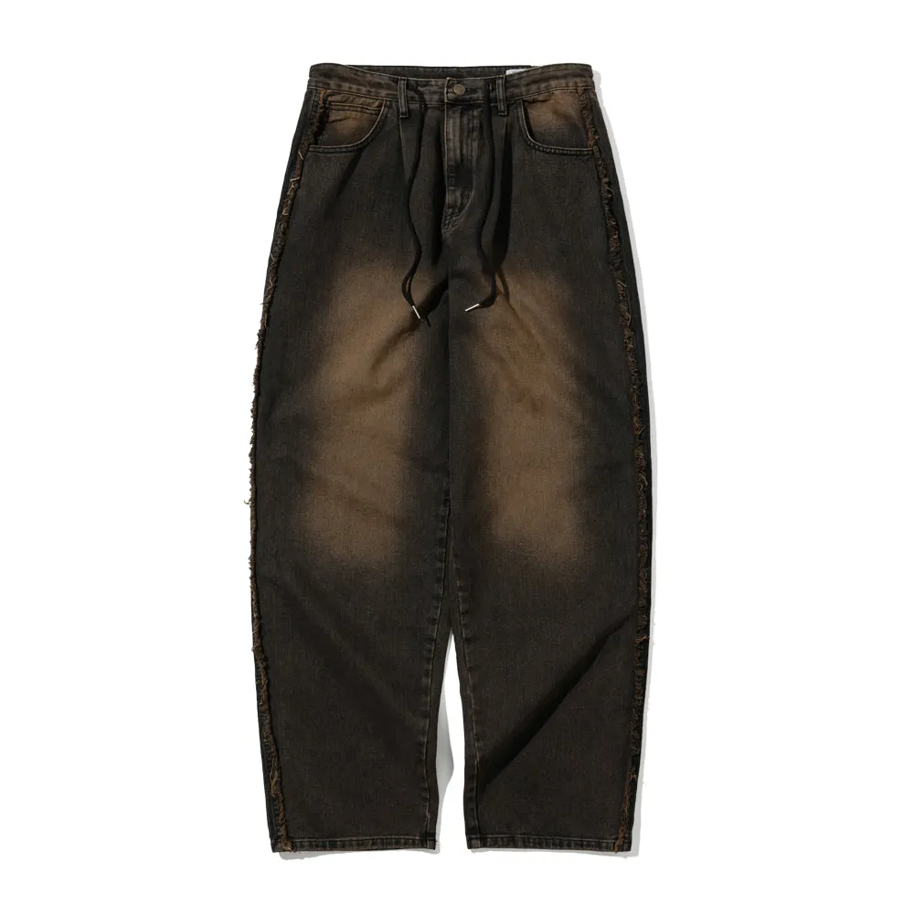 MID90 SIDE LINE LOOSEFIT DENIM PANTS VINTAGE BROWN