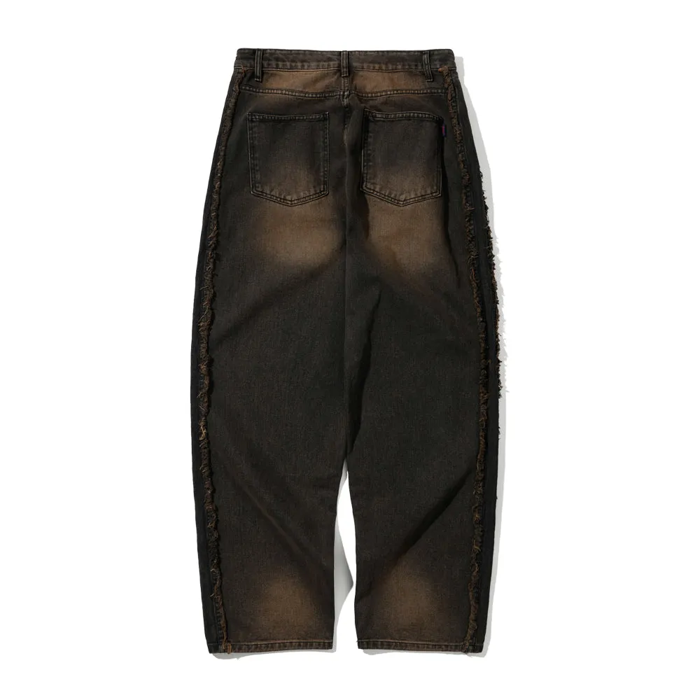 MID90 SIDE LINE LOOSEFIT DENIM PANTS VINTAGE BROWN