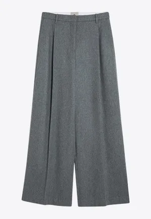 Mille Wool-Blend Wide-Leg Pants