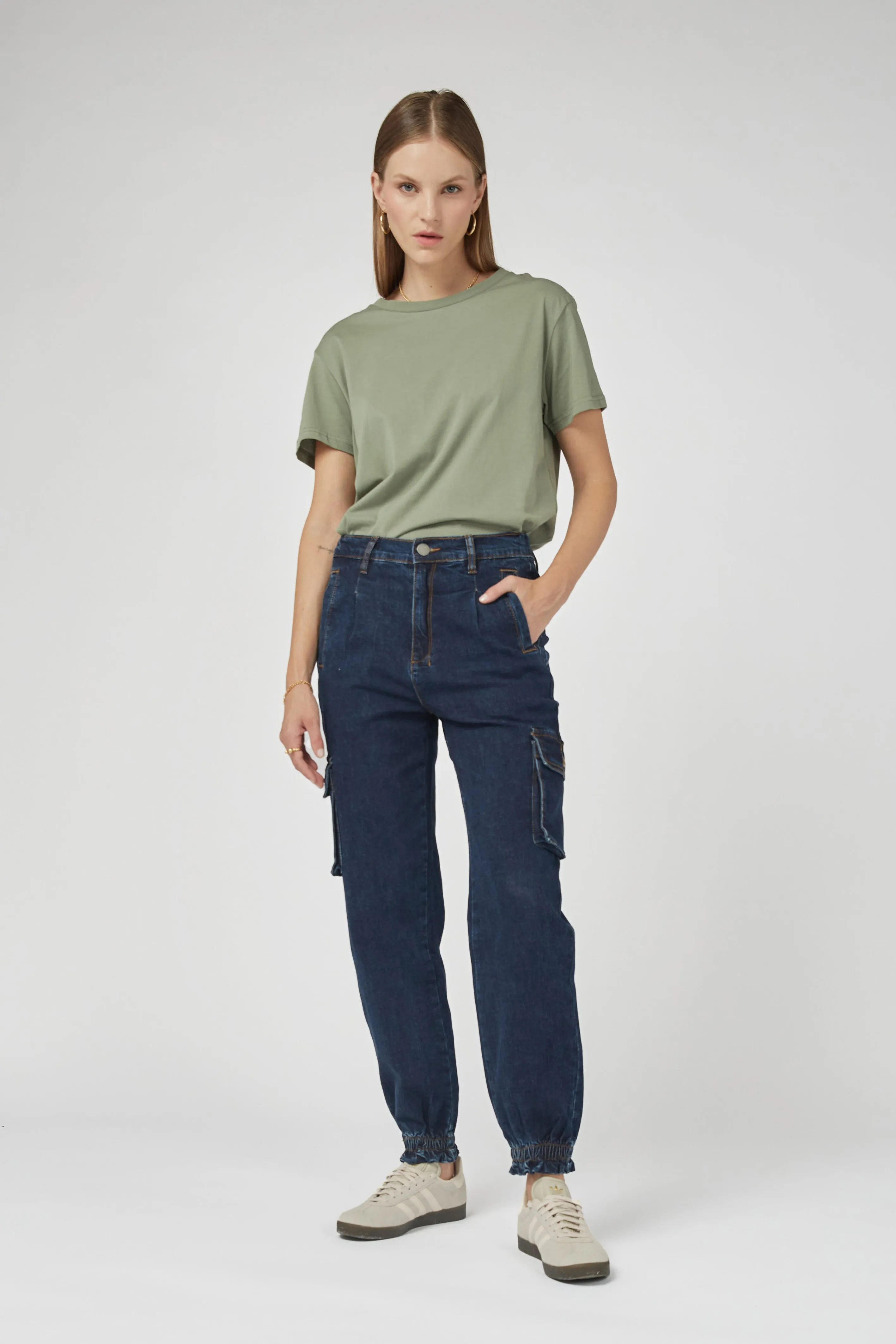 Mora Cargo Denim Pants