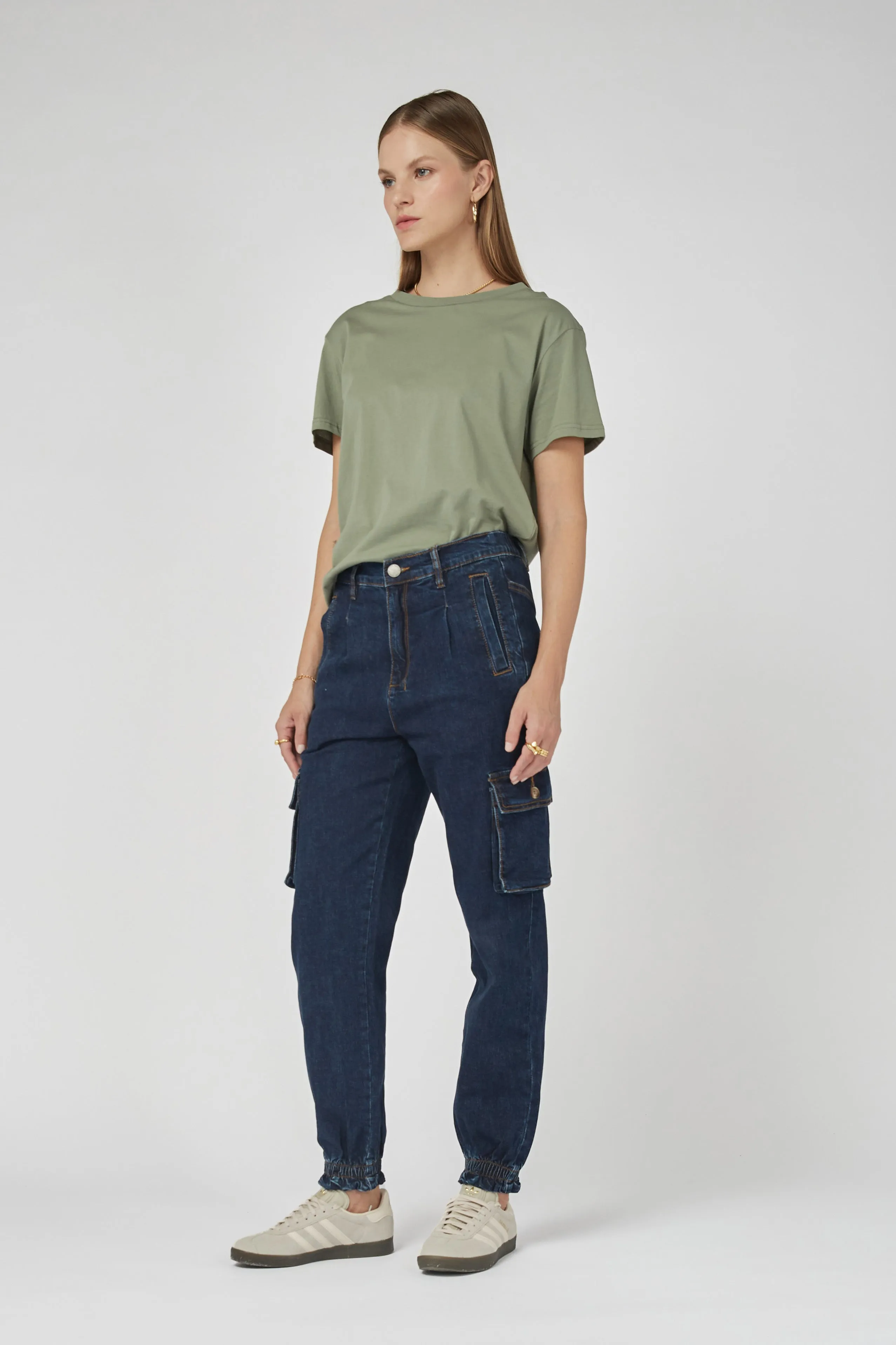 Mora Cargo Denim Pants