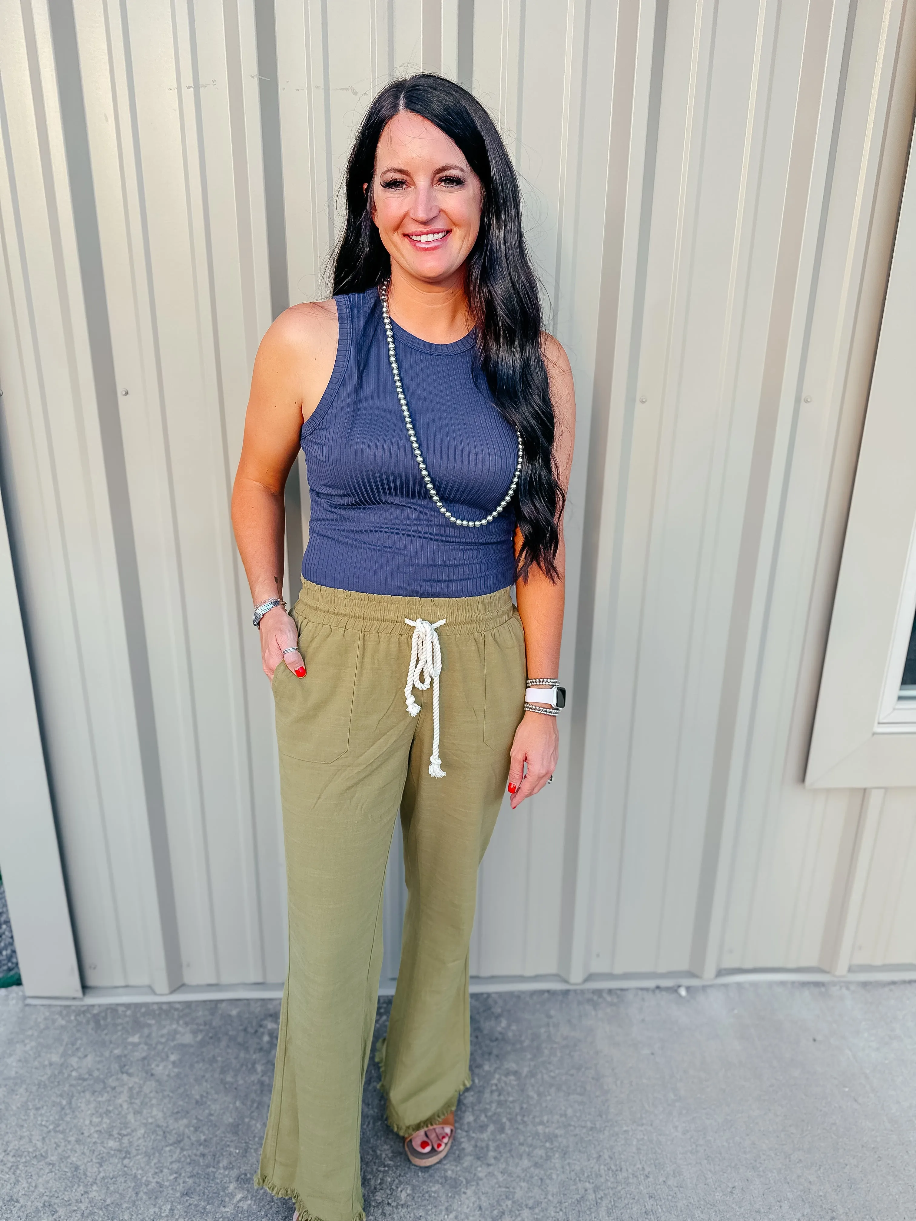 Moss Mid Rise Flare Pants