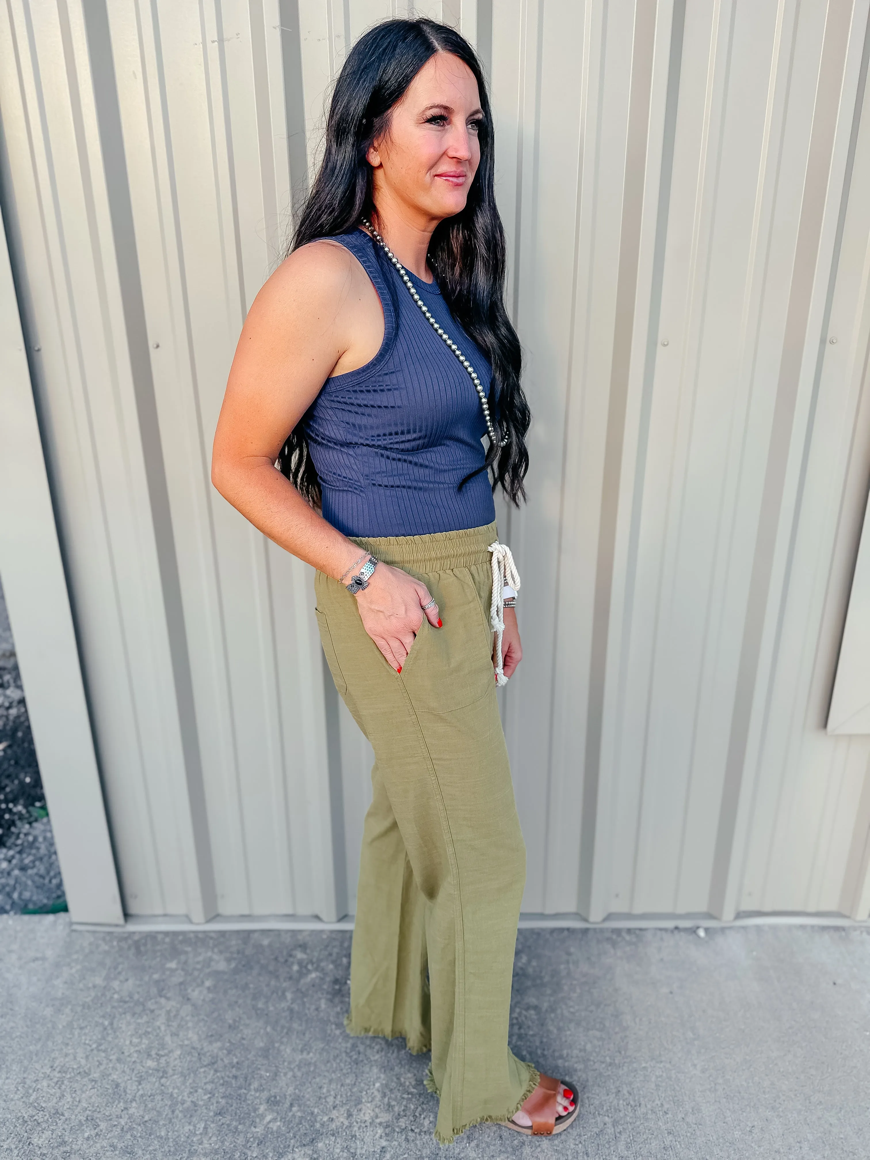 Moss Mid Rise Flare Pants
