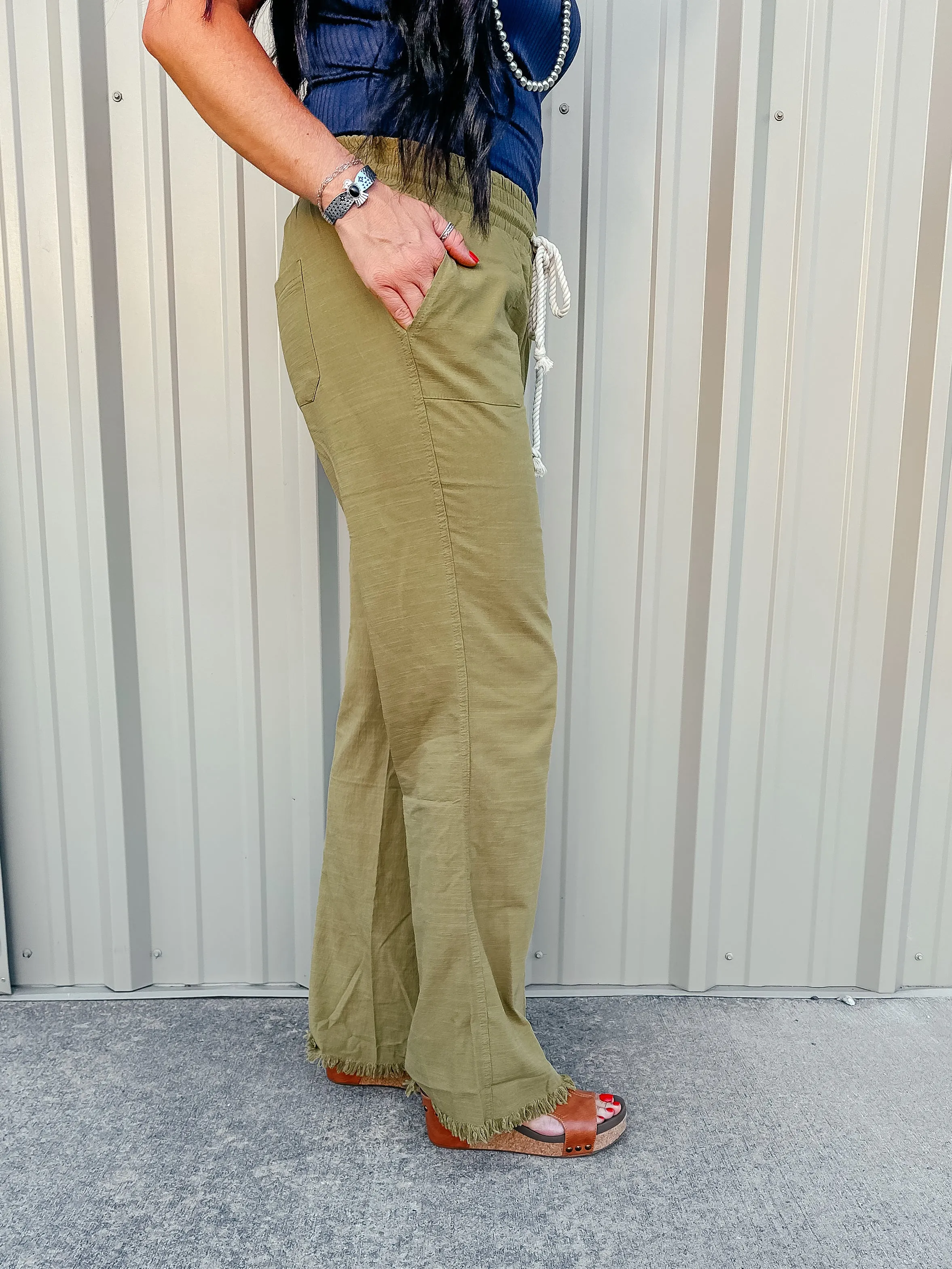 Moss Mid Rise Flare Pants