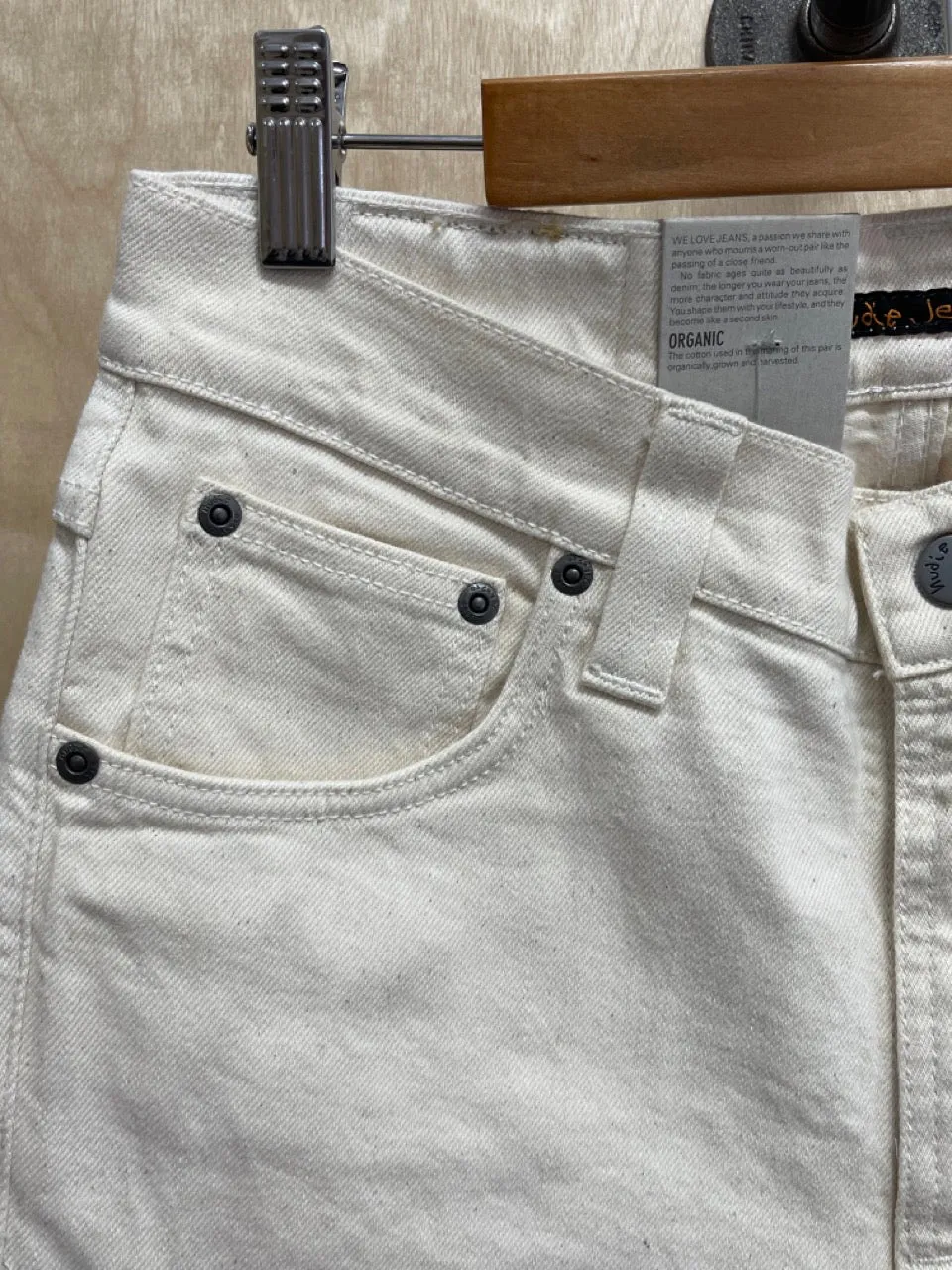 Nudie Jeans Lean Dean Ecru Twill