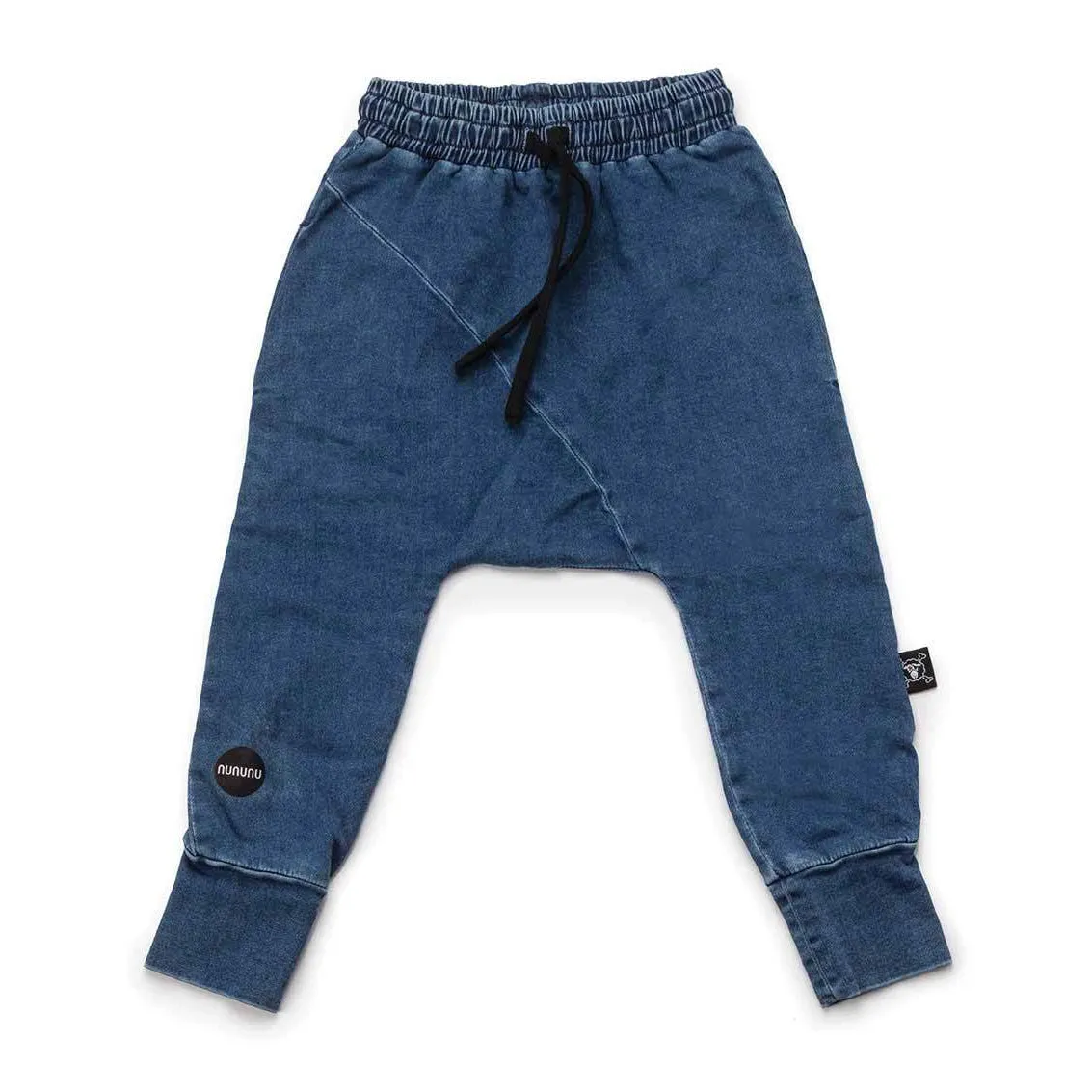 Nununu denim diagonal baggy pants