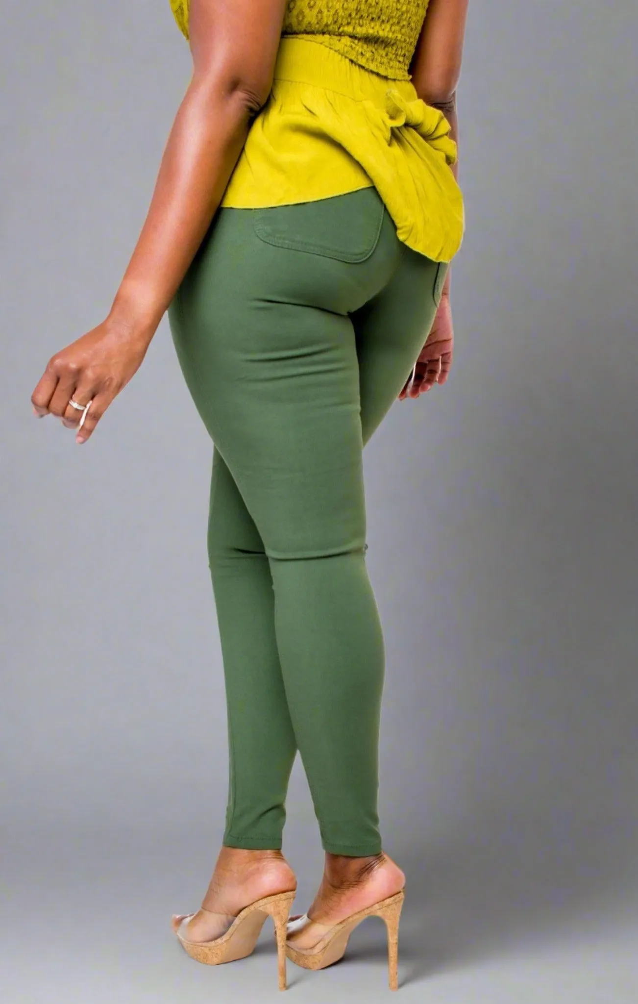 Olive Super Stretch Pants