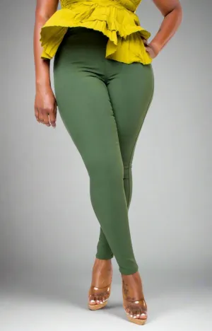 Olive Super Stretch Pants
