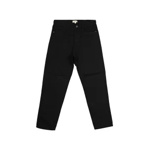 Petrol Ladies' Basic Denim Mid Waist Pants Straight cut fitting Trendy fashion Mom Boy Friend Jeans Casual Bottoms Black Pants for Women 146074-U (Black)