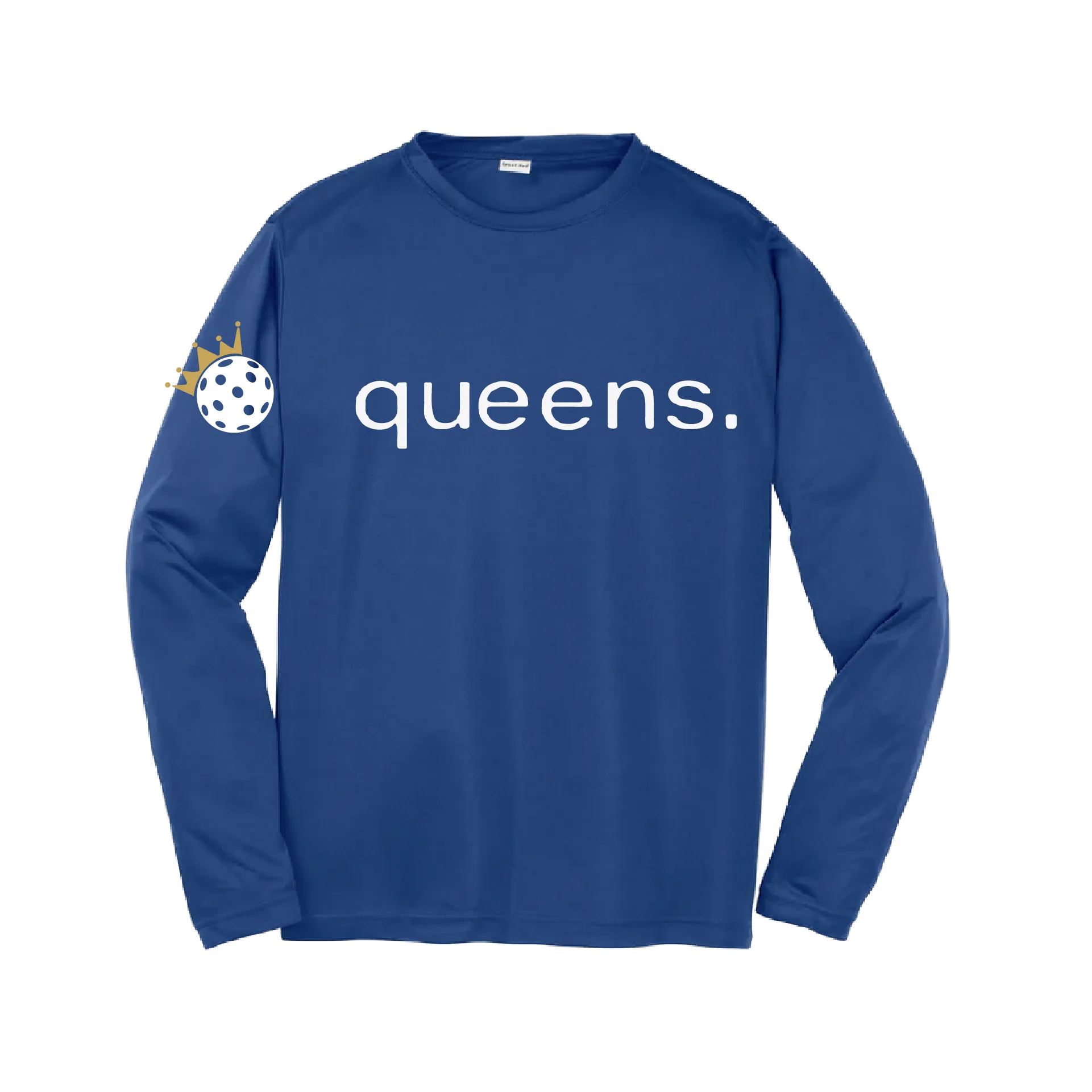 Pickleball Queens and Crown | Youth Long Sleeve Pickleball Shirts | 100% Polyester