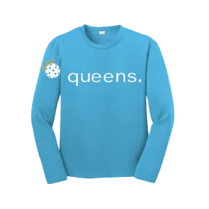 Pickleball Queens and Crown | Youth Long Sleeve Pickleball Shirts | 100% Polyester