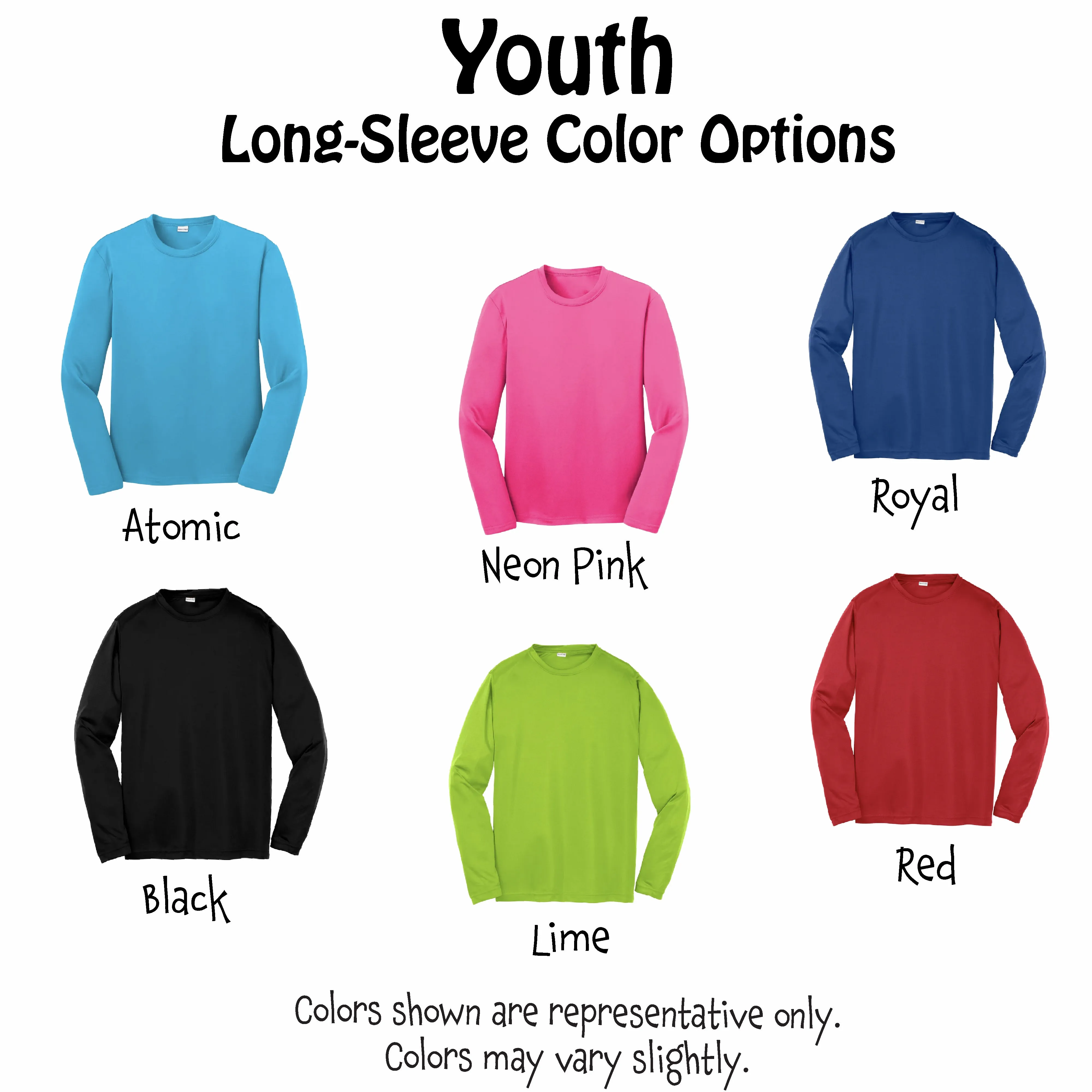 Pickleball Queens and Crown | Youth Long Sleeve Pickleball Shirts | 100% Polyester