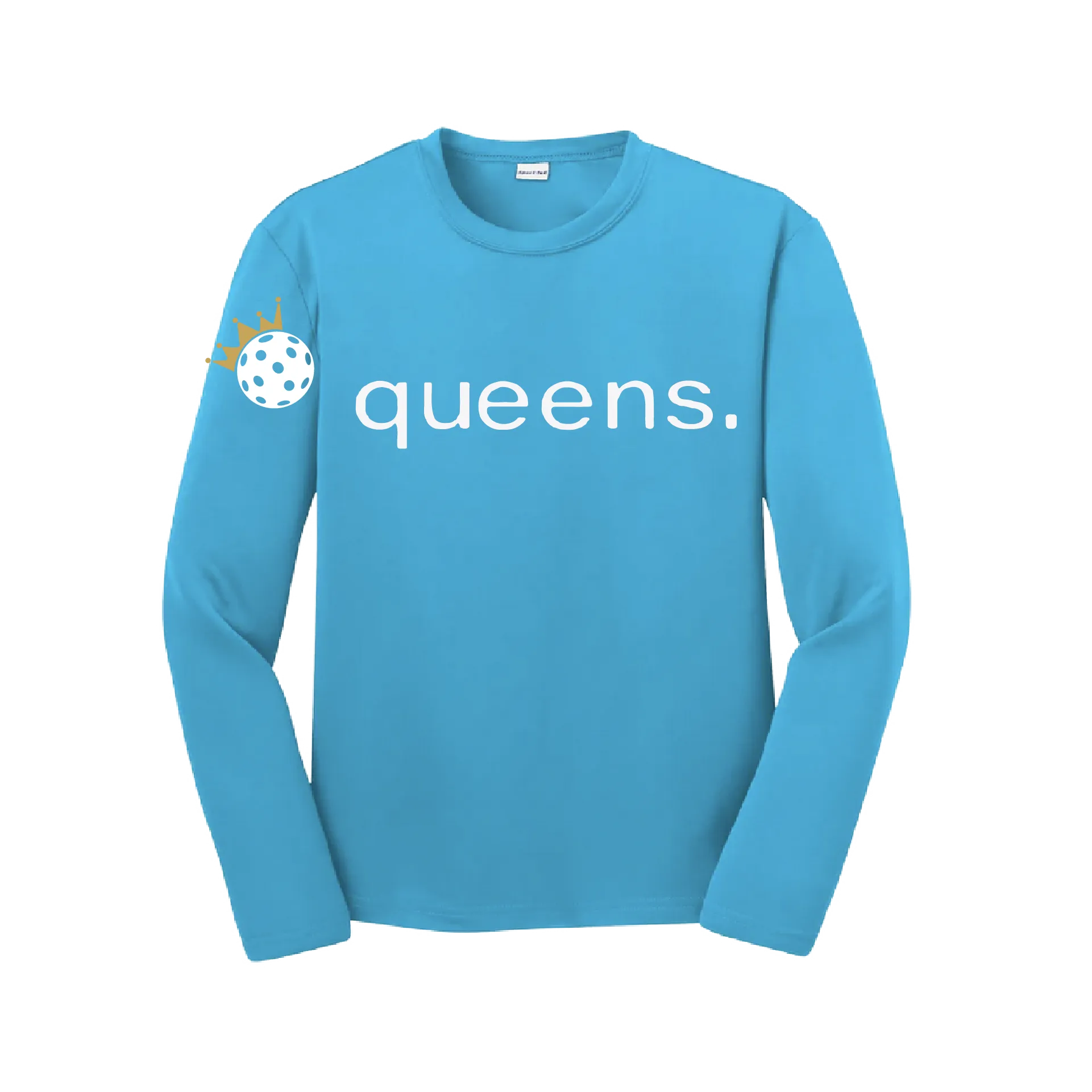 Pickleball Queens and Crown | Youth Long Sleeve Pickleball Shirts | 100% Polyester