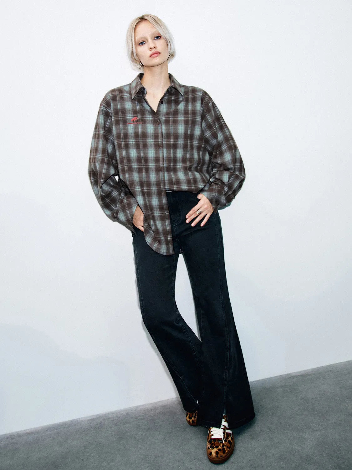 Plaid Loose Shirts