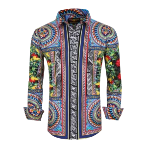 PREMIERE SHIRTS: FLORAL GEOMETRIC