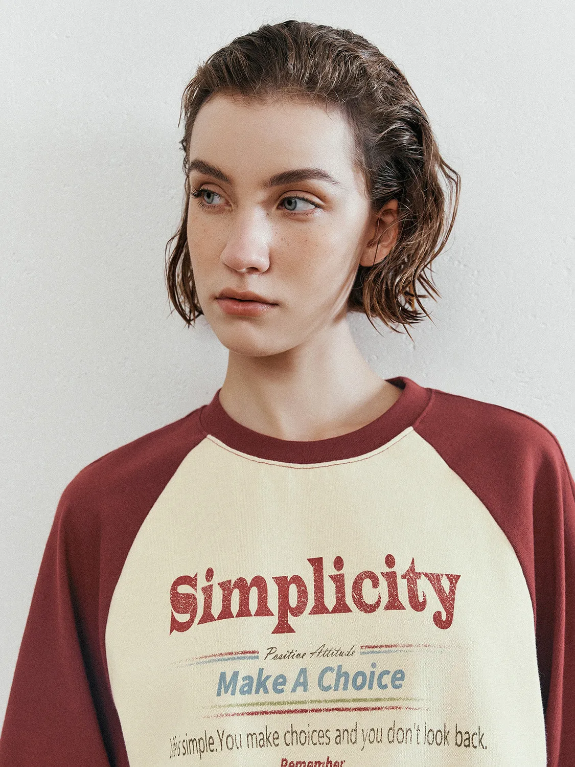 Raglan Sleeve Loose T-Shirts
