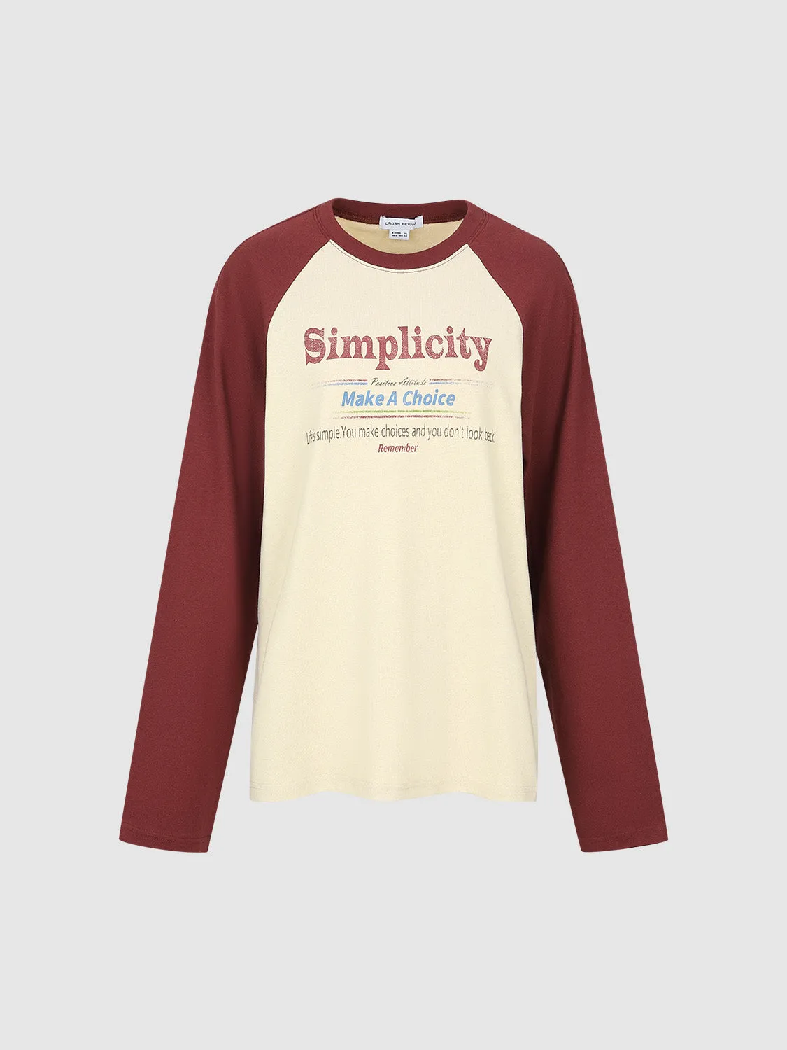 Raglan Sleeve Loose T-Shirts