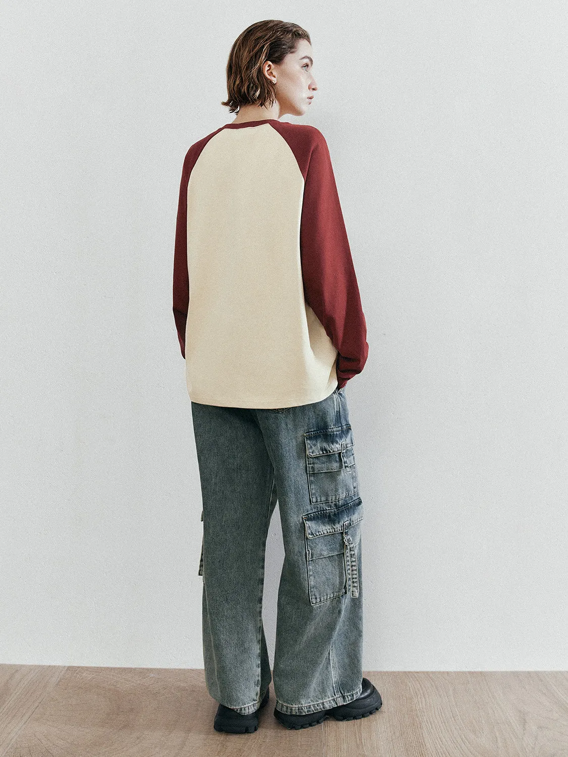 Raglan Sleeve Loose T-Shirts