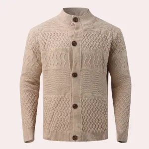 RALF - Elegant Strikket Cardigan til Mænd