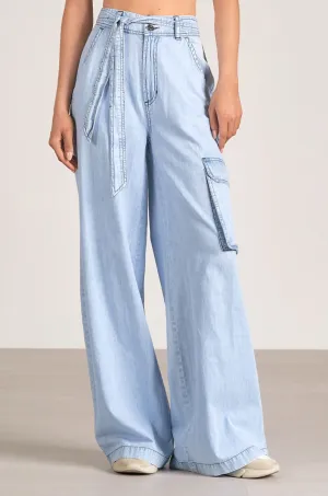 Rosewood Wide Leg Cargo Pants