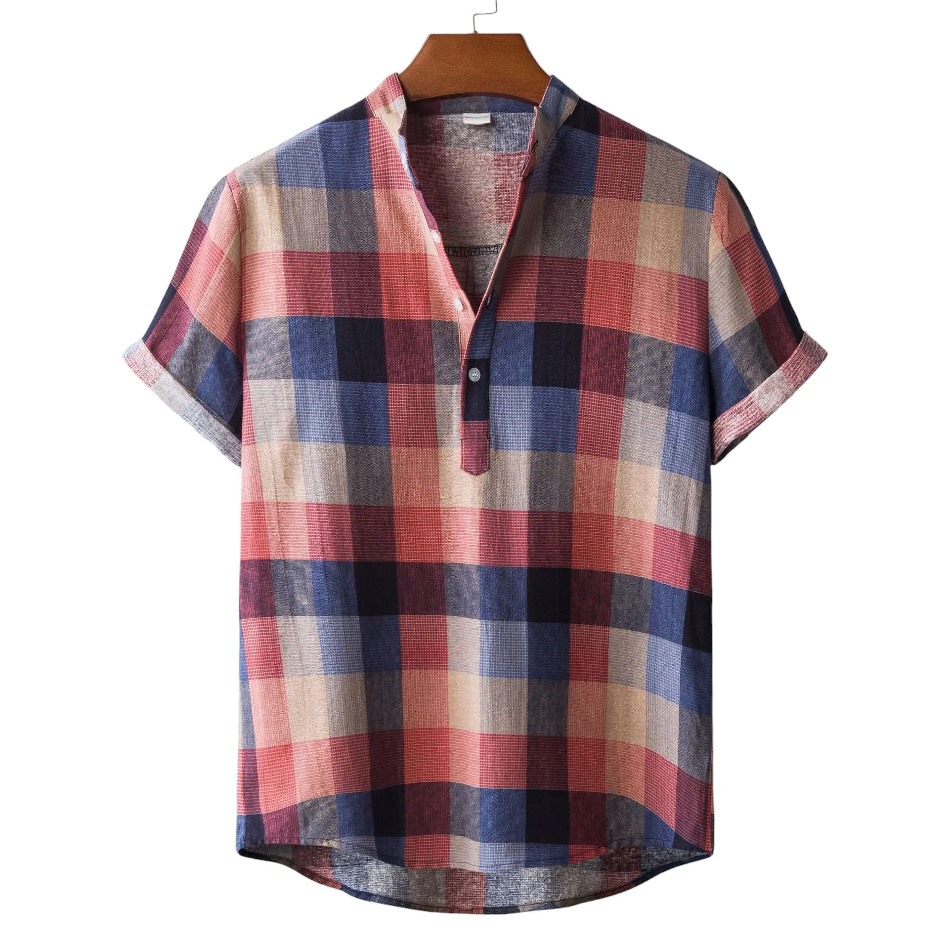 Short-sleeve linen shirts