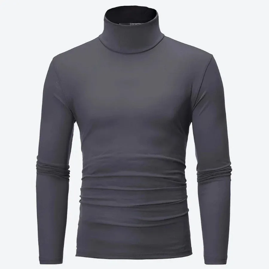Slim-Fit Long-Sleeve Turtleneck T-Shirts