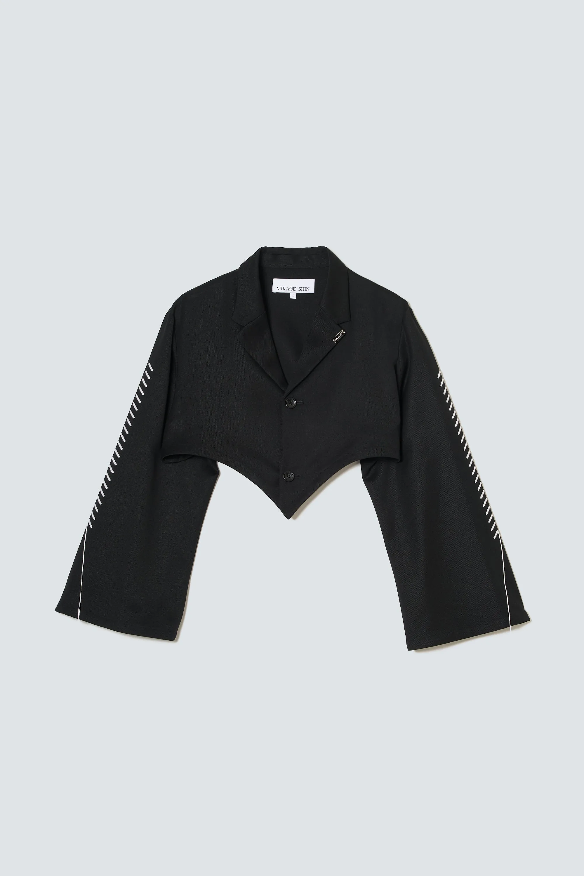Stitch Short Jacket / TW（Black)