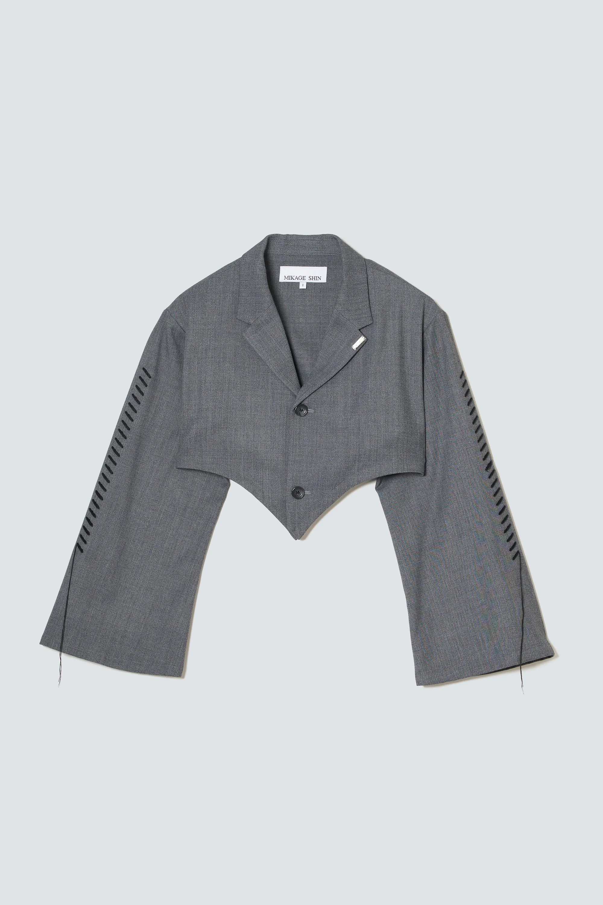 Stitch Short Jacket / TW（Black)
