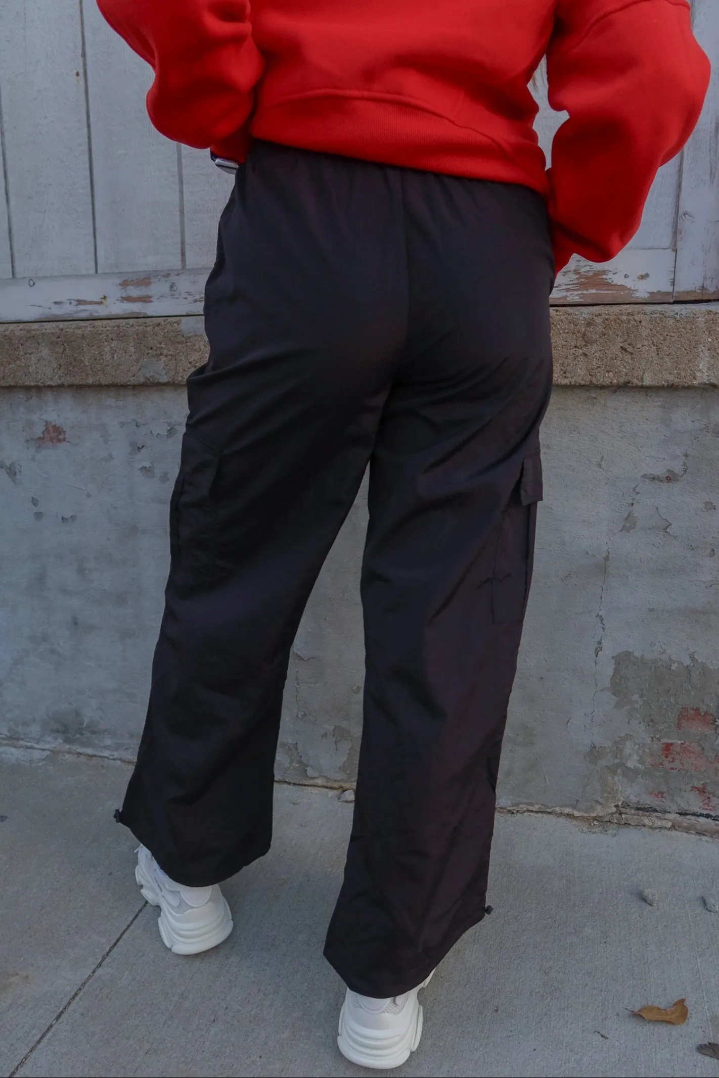Stroll Along Black Cargo Pants