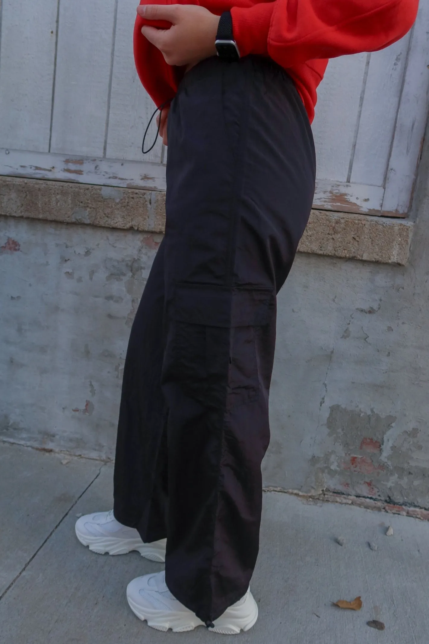 Stroll Along Black Cargo Pants
