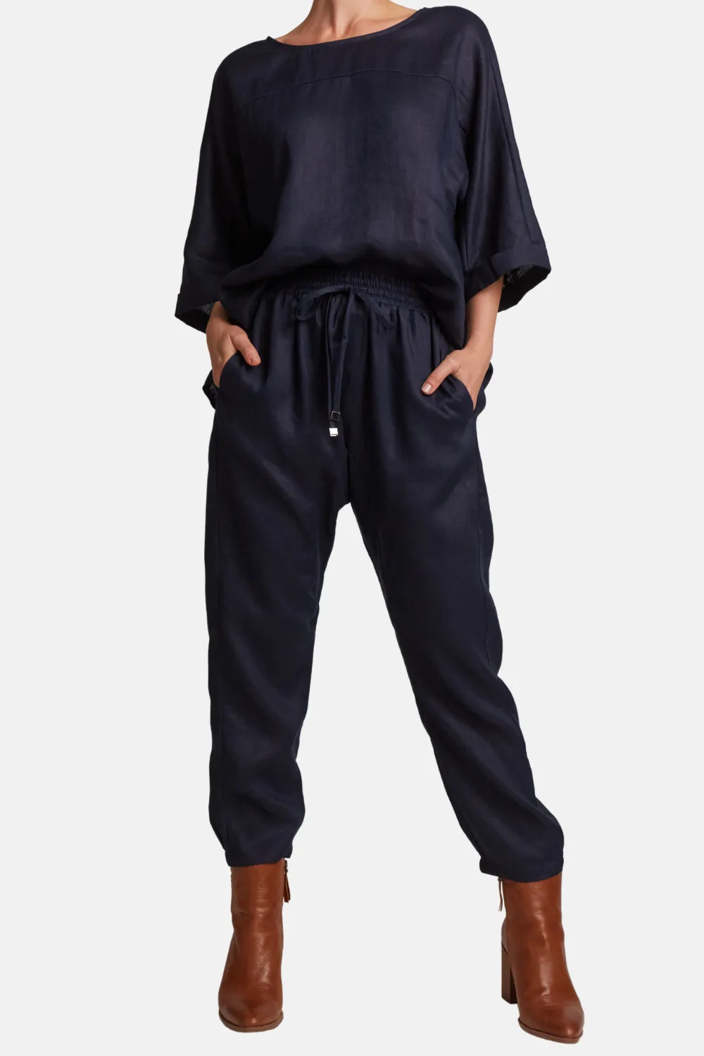 Studio Relaxed Pant | Navy