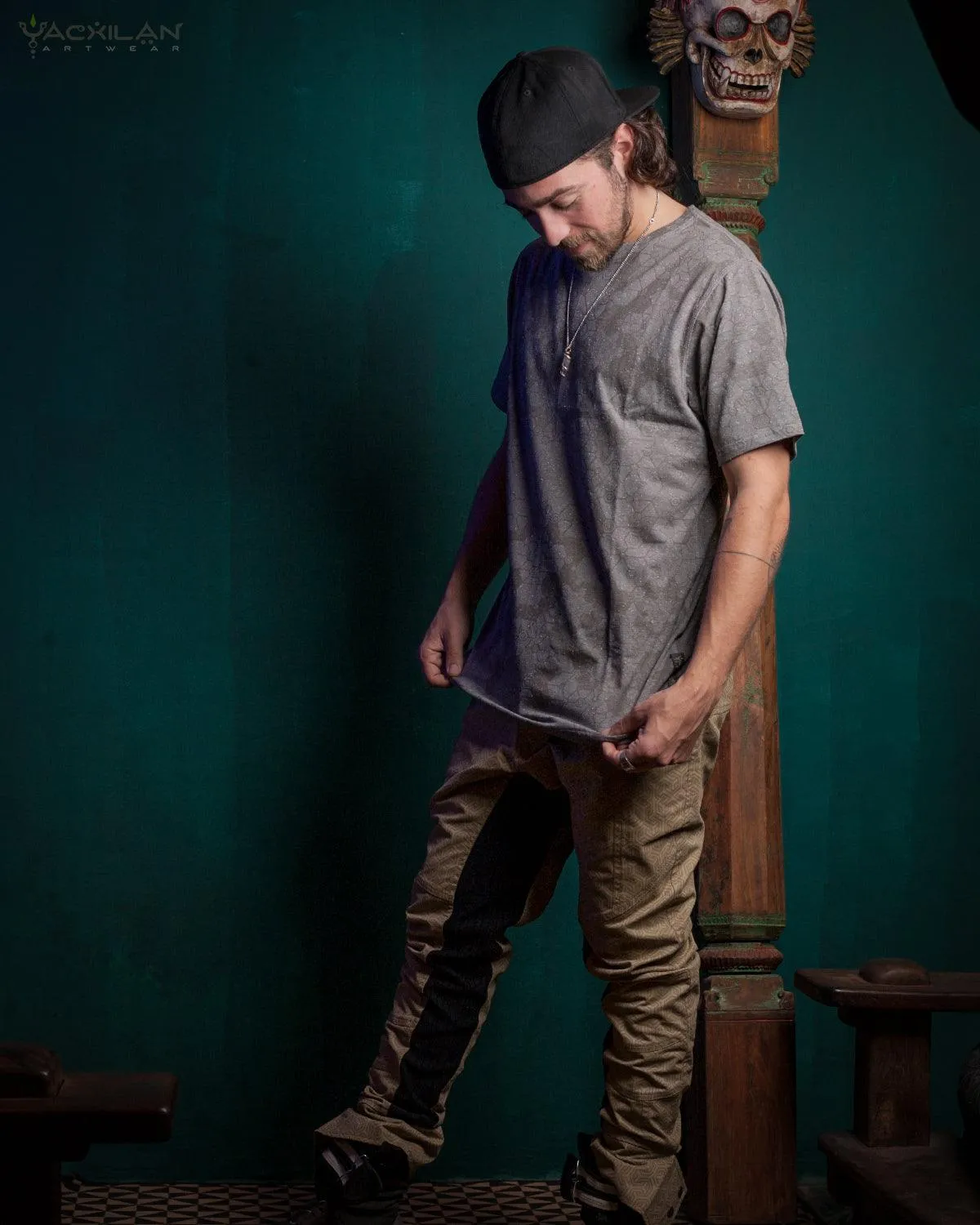 T-Shirt Men / Cotton Slub- Grey SHAMANKA