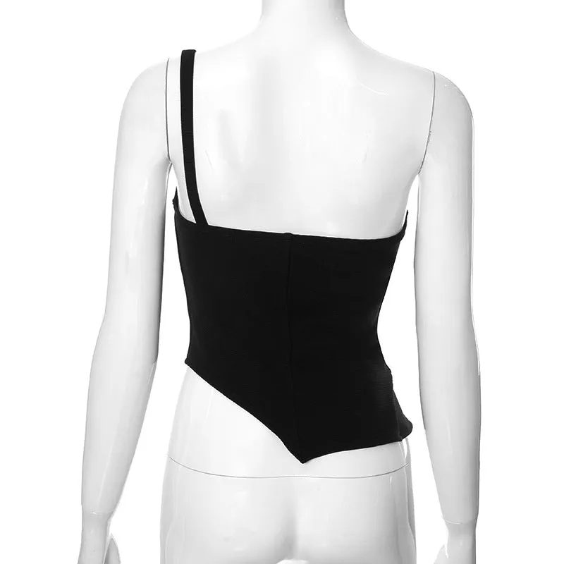 Thalassa Asymmetric Corset Top