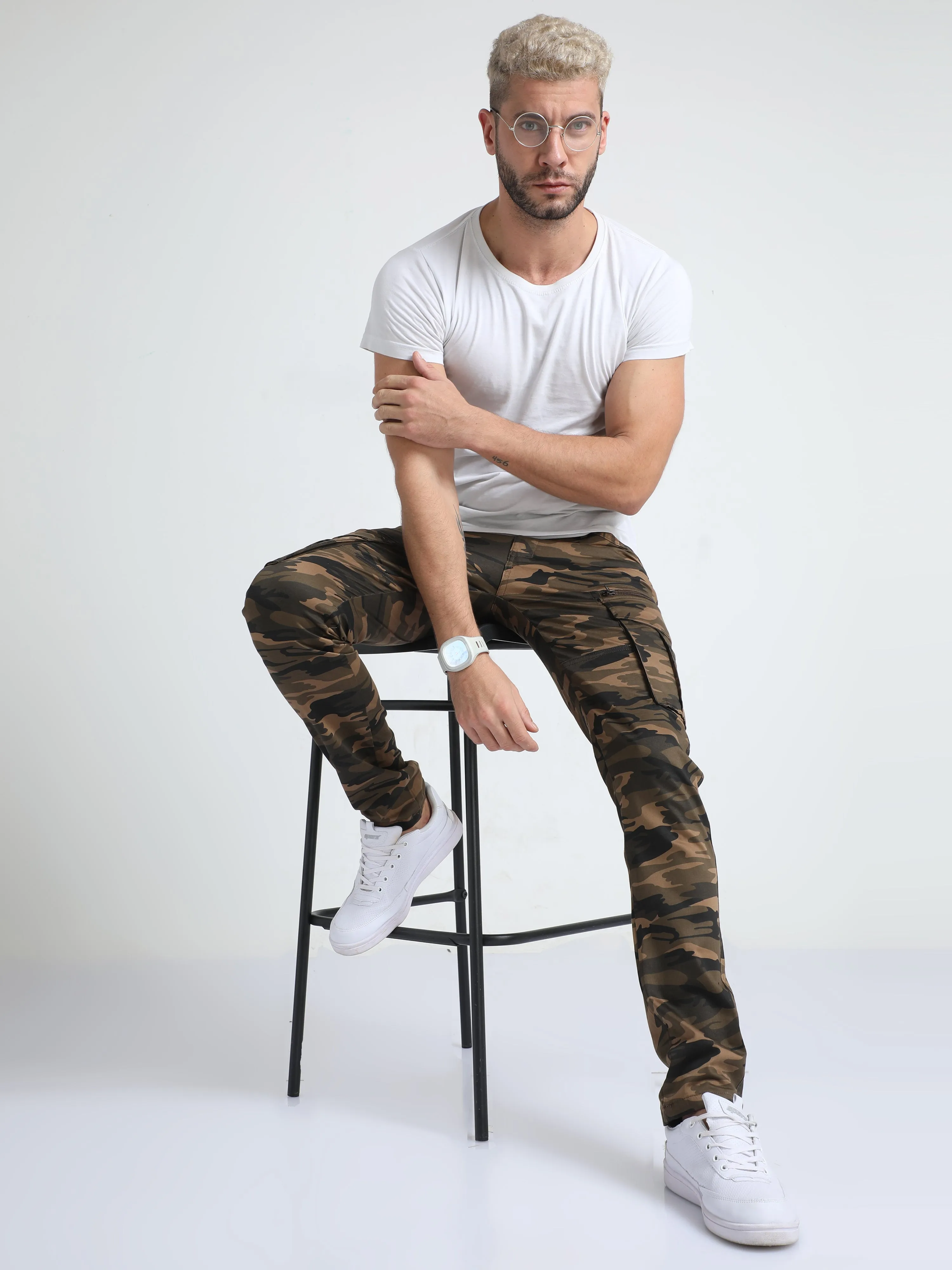 Utility Cream Camo Cargo Pant