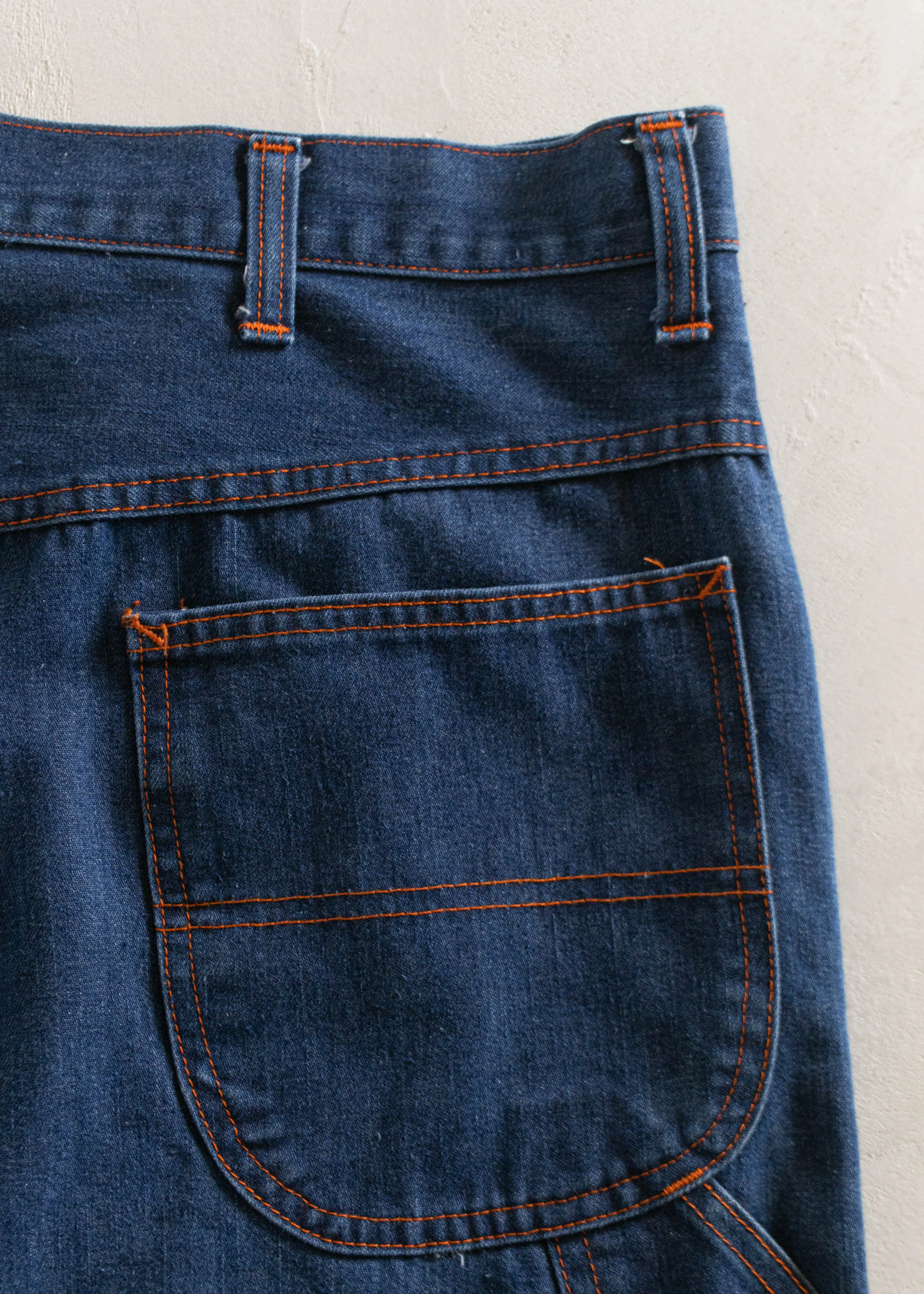 Vintage 1970s Big Mac Denim Carpenter Pants Size Women's 40 Men's 42