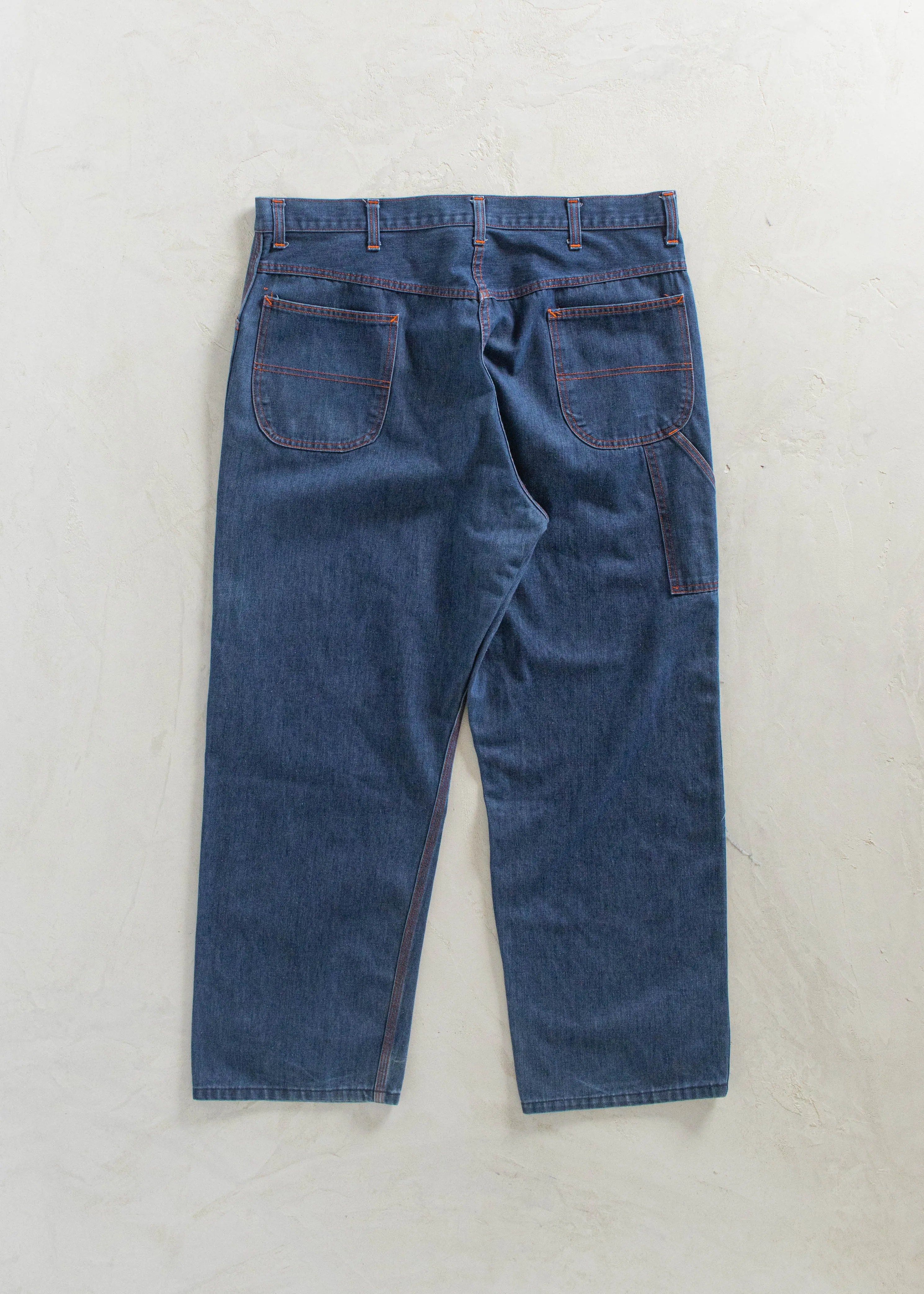Vintage 1970s Big Mac Denim Carpenter Pants Size Women's 40 Men's 42
