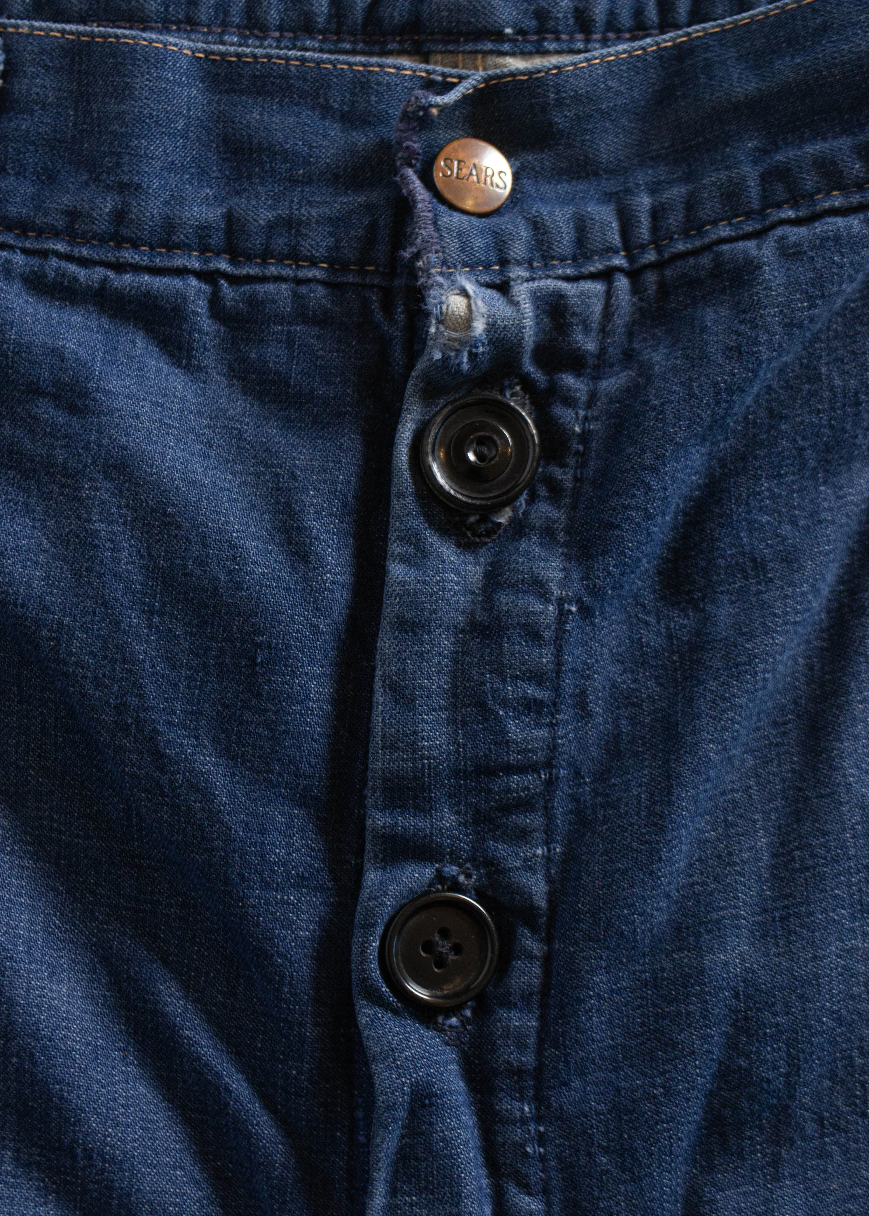 Vintage 1970s Sears Lined Denim Carpenter Pants Size Women's 40 / Men's 42