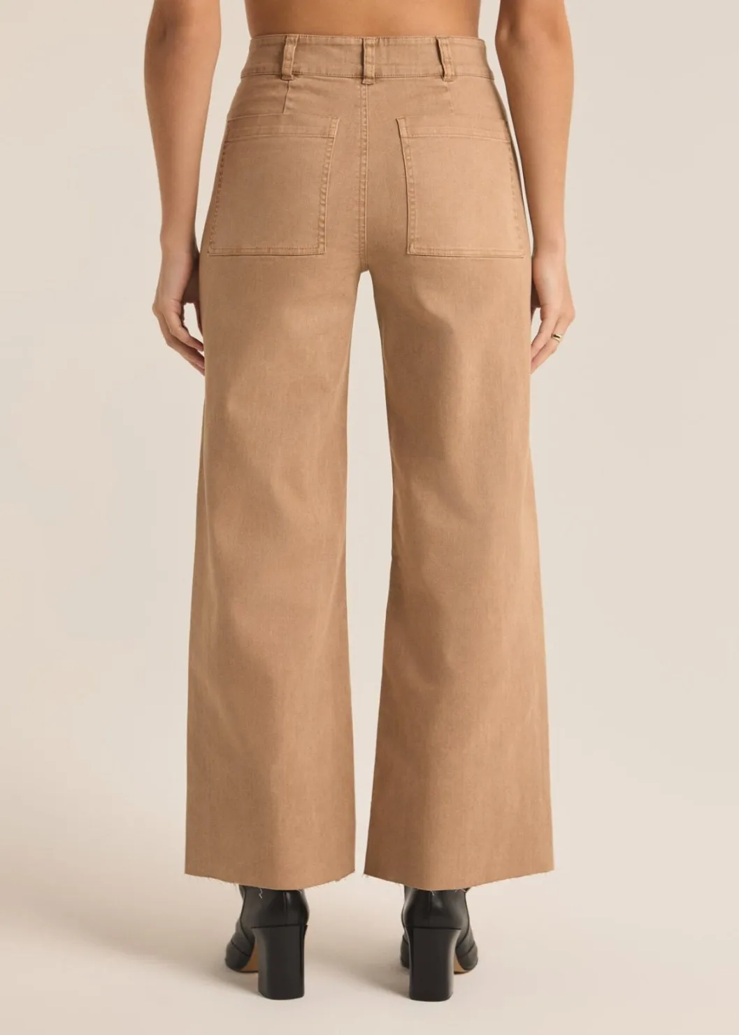 washed twill pant