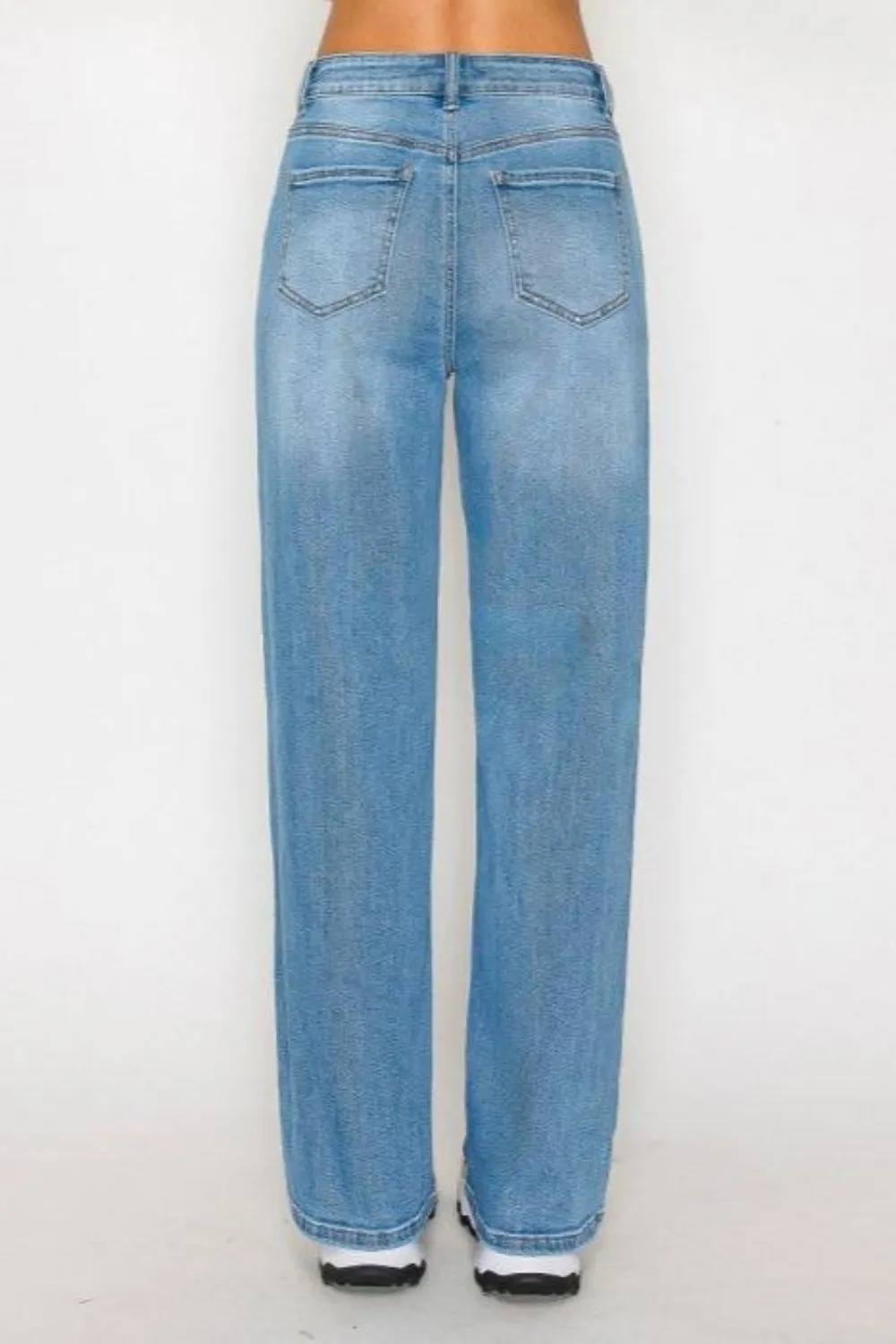 Wax Jean - Basic 5 Pocket Straight Jeans - 90376