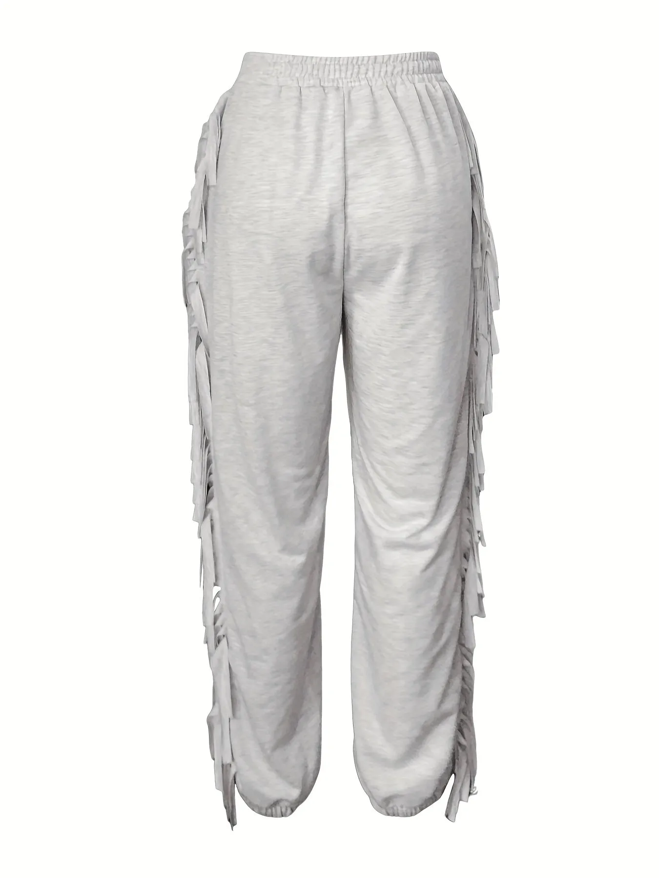 Women's  Casual Tassel  Cut  Fitted  Jogger  Pants