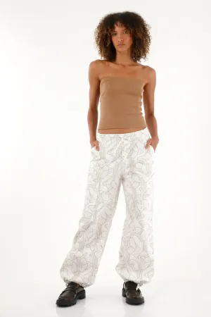 Women's printed cargo pants