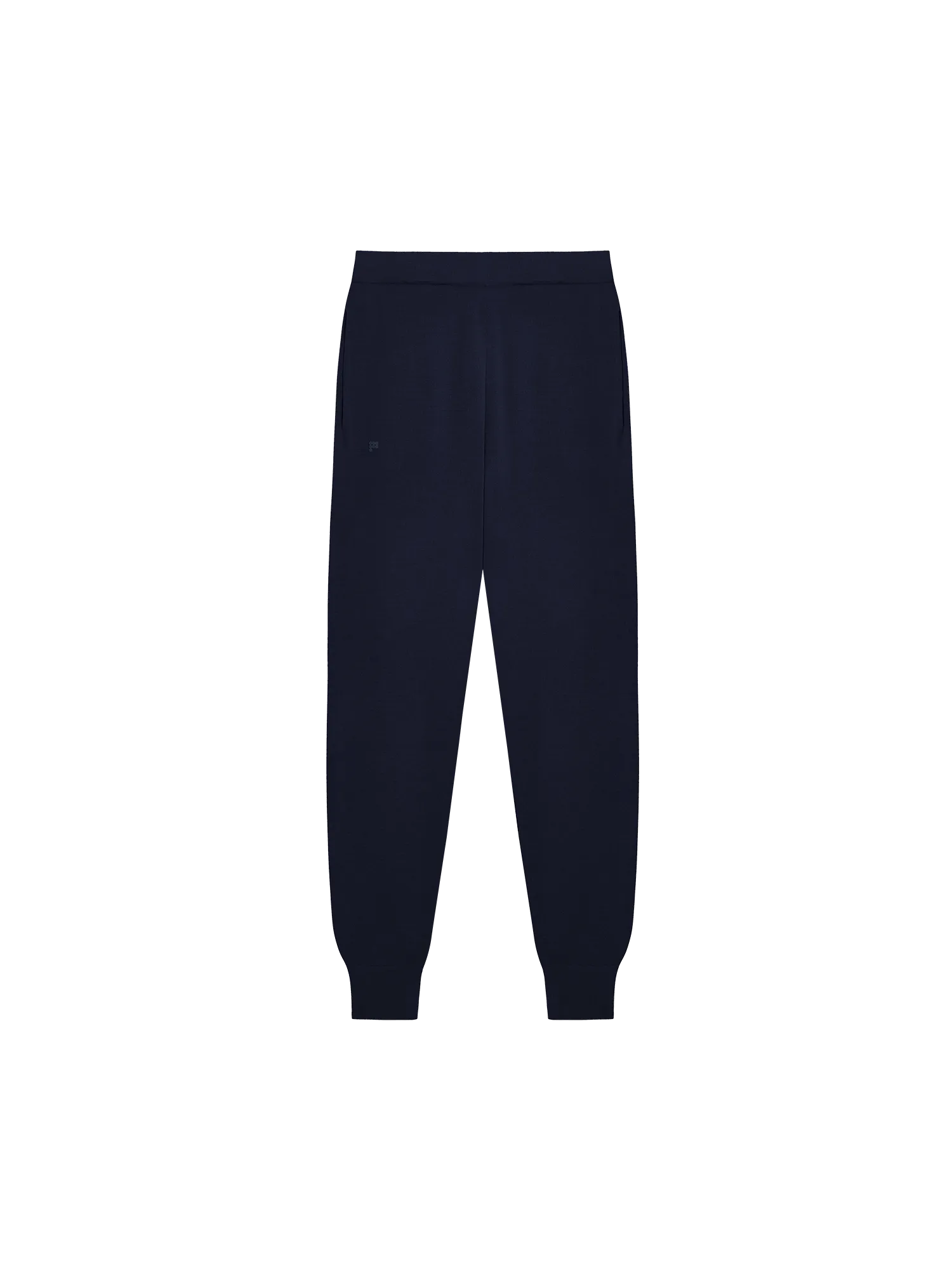 Womens Regenerative Merino Wool Track Pants—navy